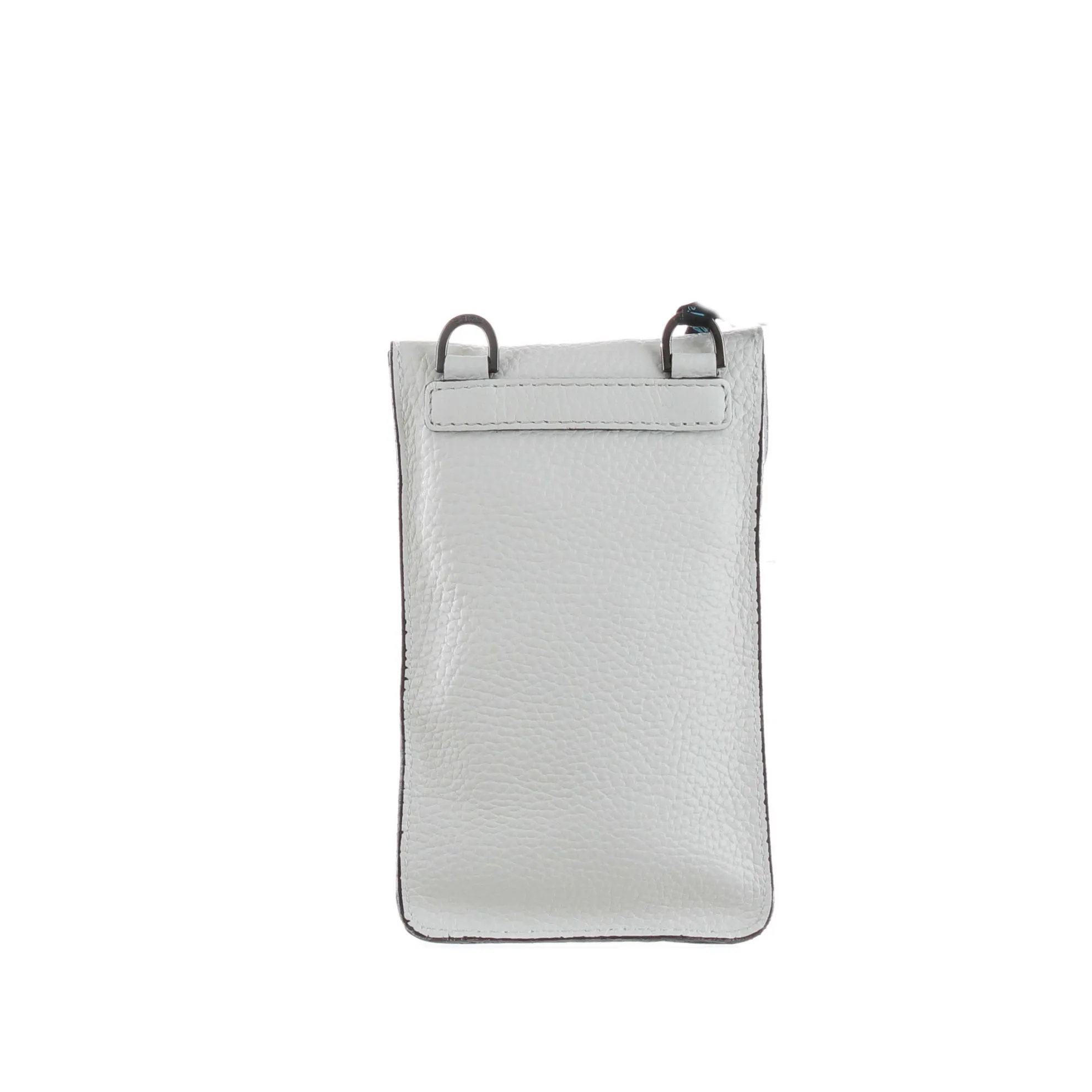 Porta cellulare in pelle martellata