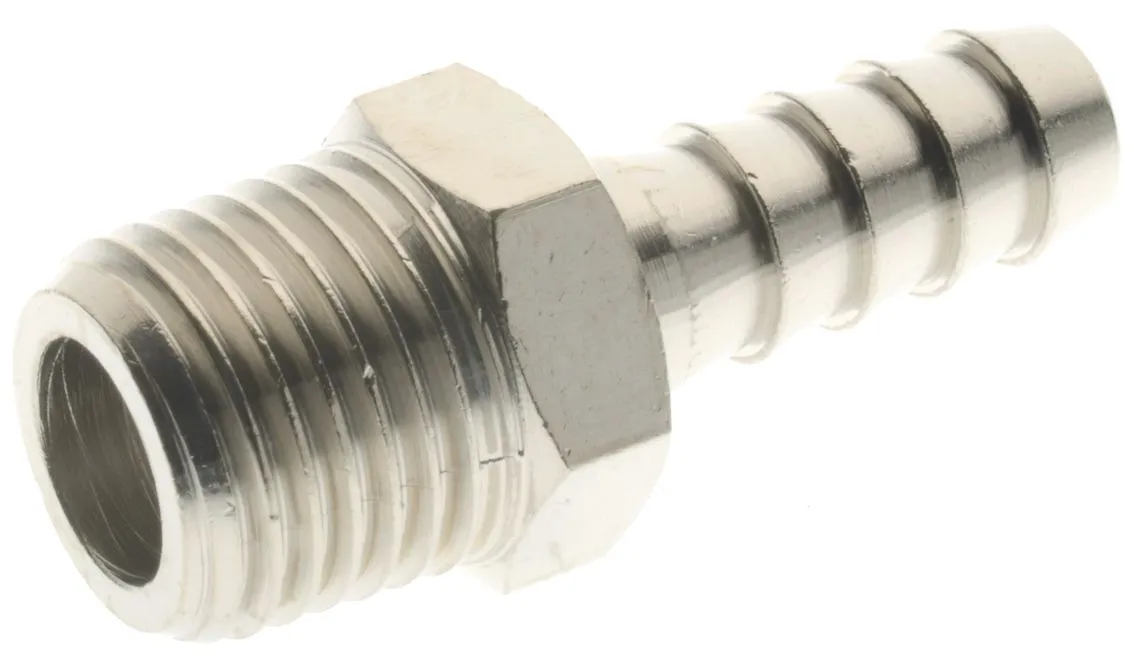 Portagomma RS PRO in Ottone, Diritto, BSPT 1/2" maschio, Ø int. 14mm, 100 bar max