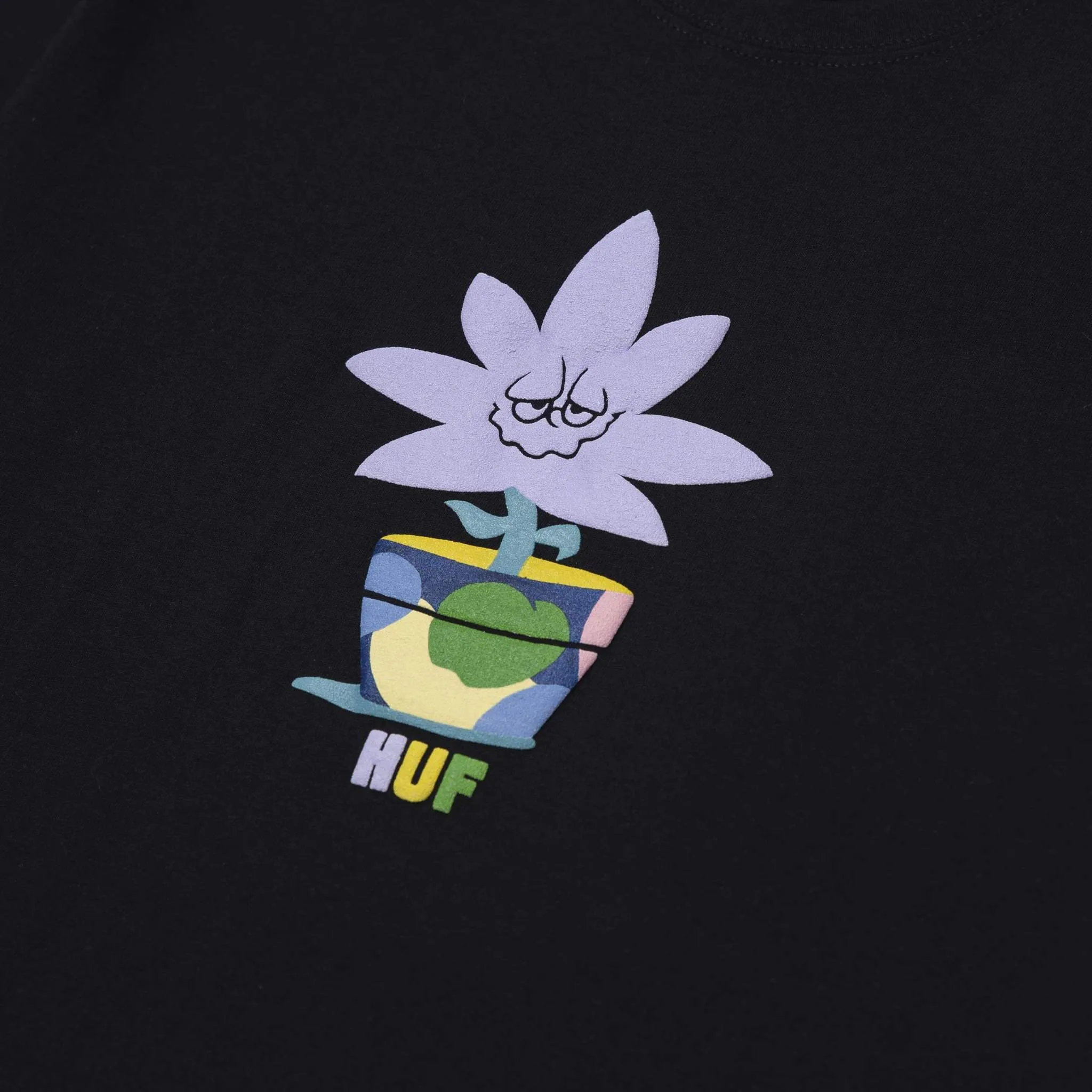 POTTED S/S TEE - BLACK