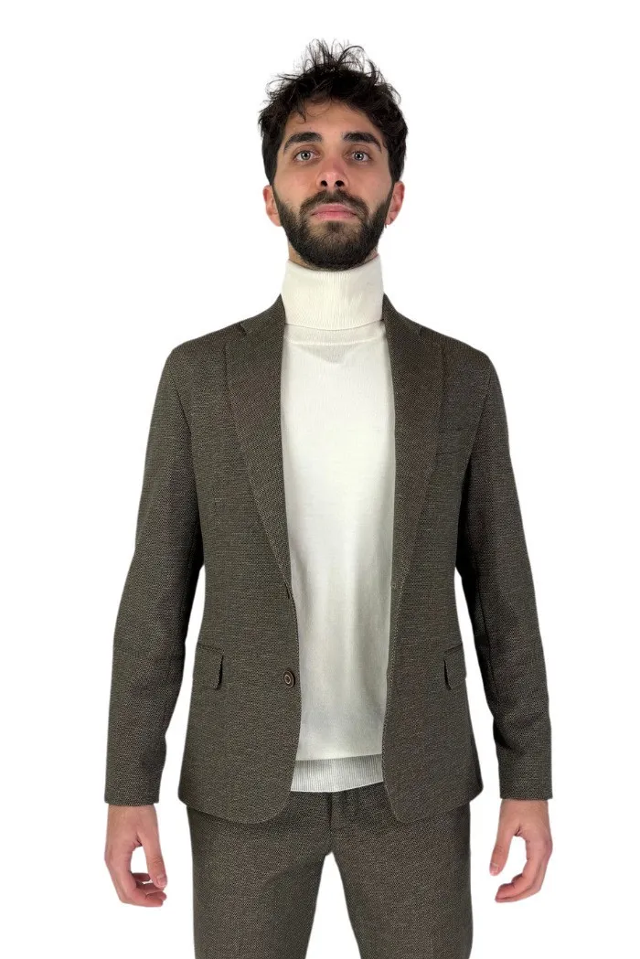 Privat Fashion abito monopetto in microfantasia Twicw-abs900