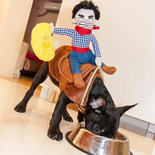 PROtastic divertente costume per cani, con cowboy a cavallo del cane, per Halloween