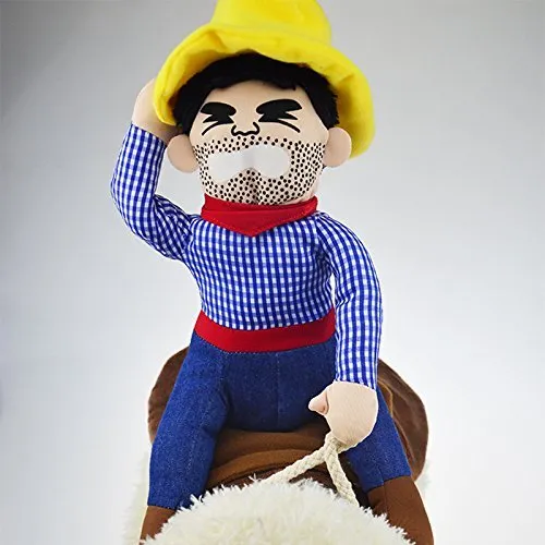 PROtastic divertente costume per cani, con cowboy a cavallo del cane, per Halloween