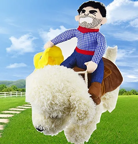 PROtastic divertente costume per cani, con cowboy a cavallo del cane, per Halloween