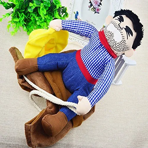 PROtastic divertente costume per cani, con cowboy a cavallo del cane, per Halloween