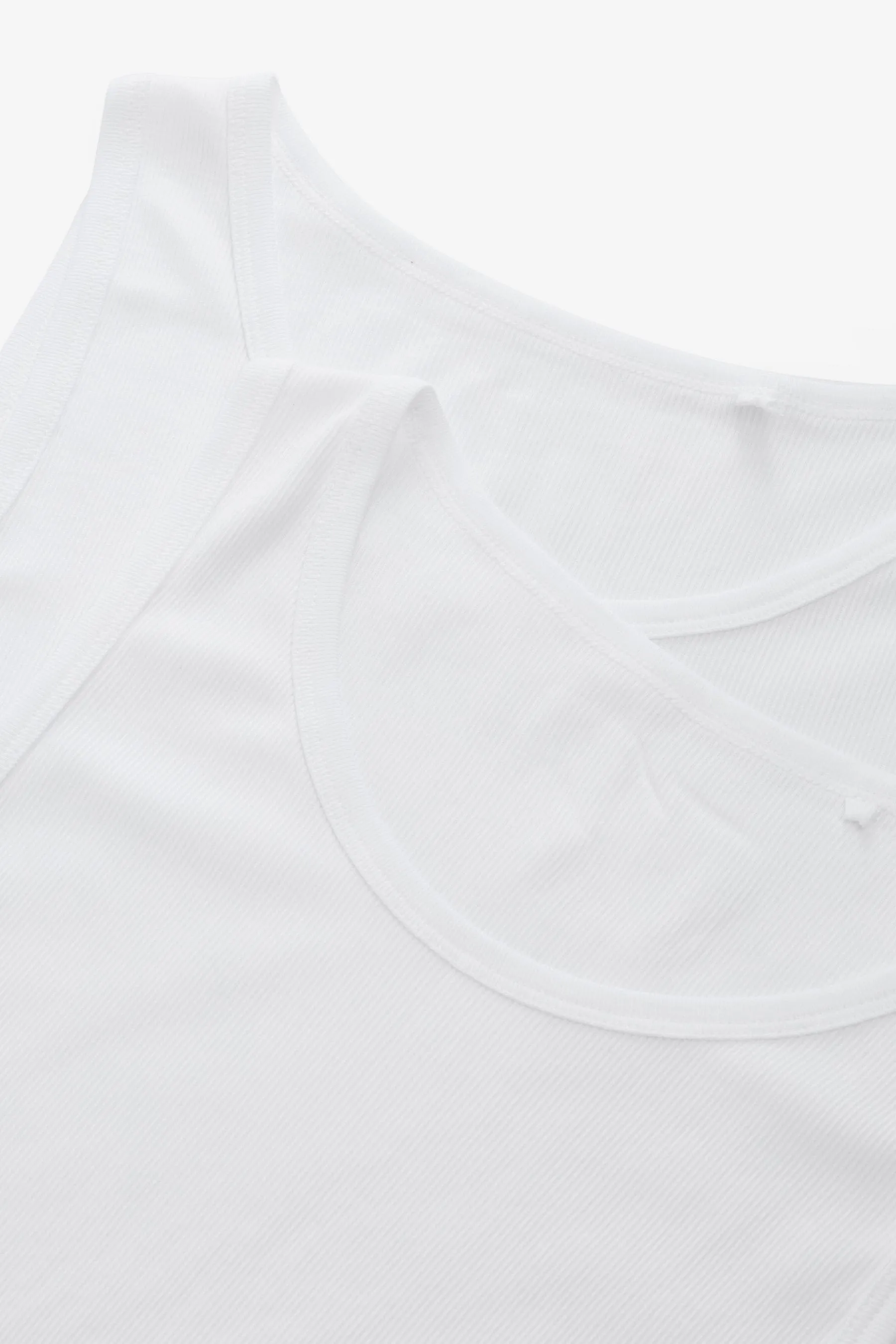Pure 100% Cotton Vests 2 Pack    