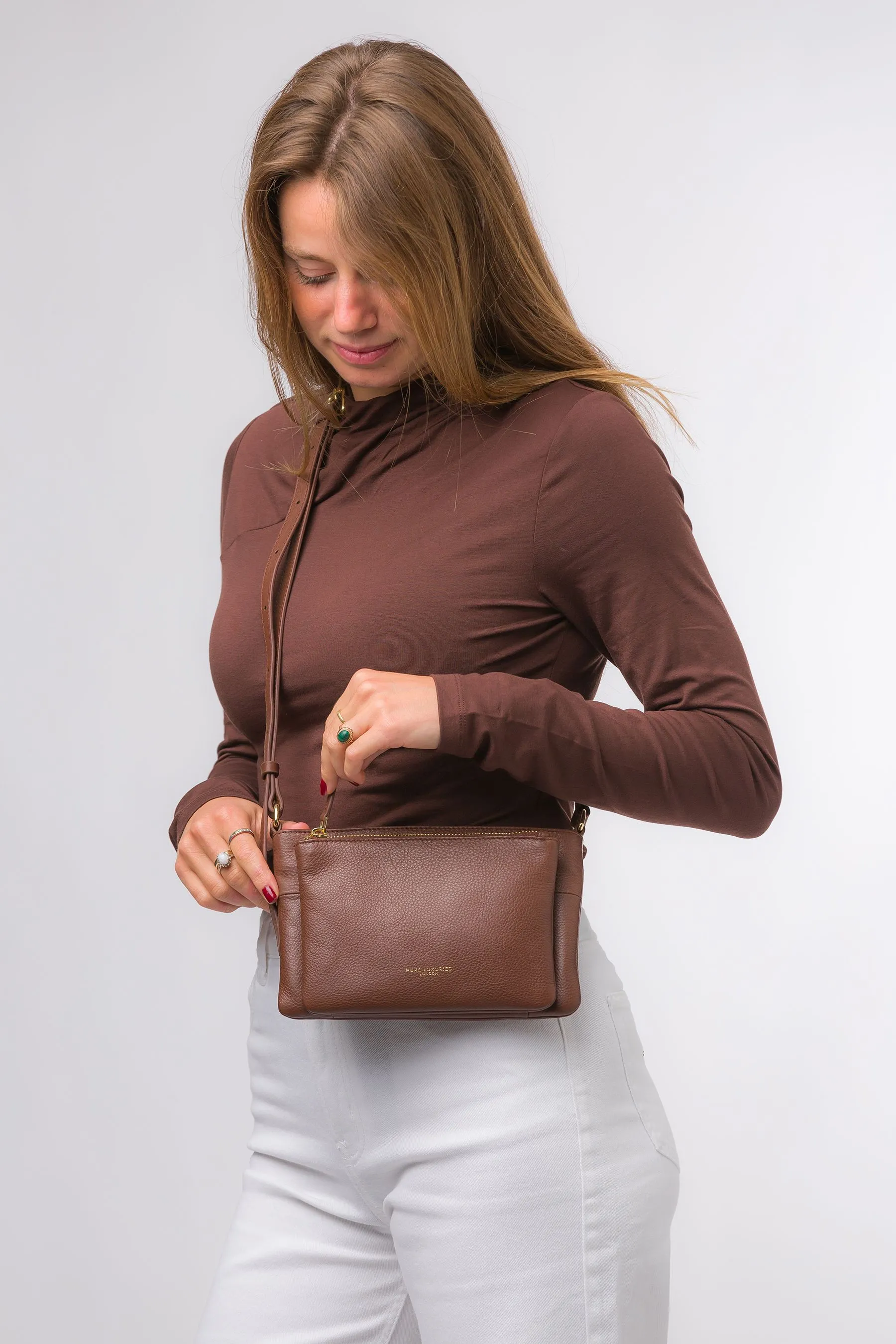 Pure Luxuries London Jess - Borsa a tracolla in pelle nappa