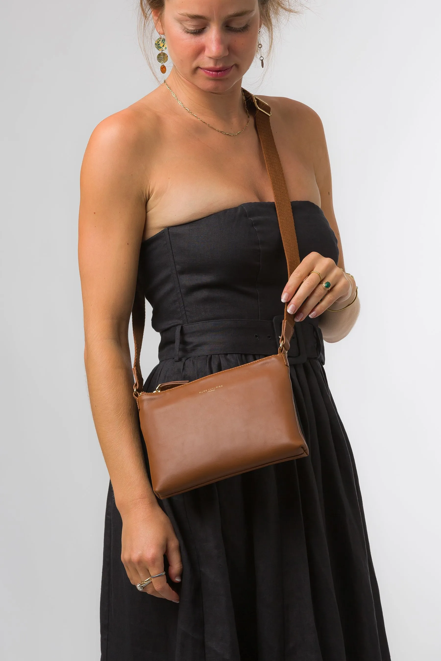 Pure Luxuries London - Nessa - Borsa a tracolla in pelle nappa