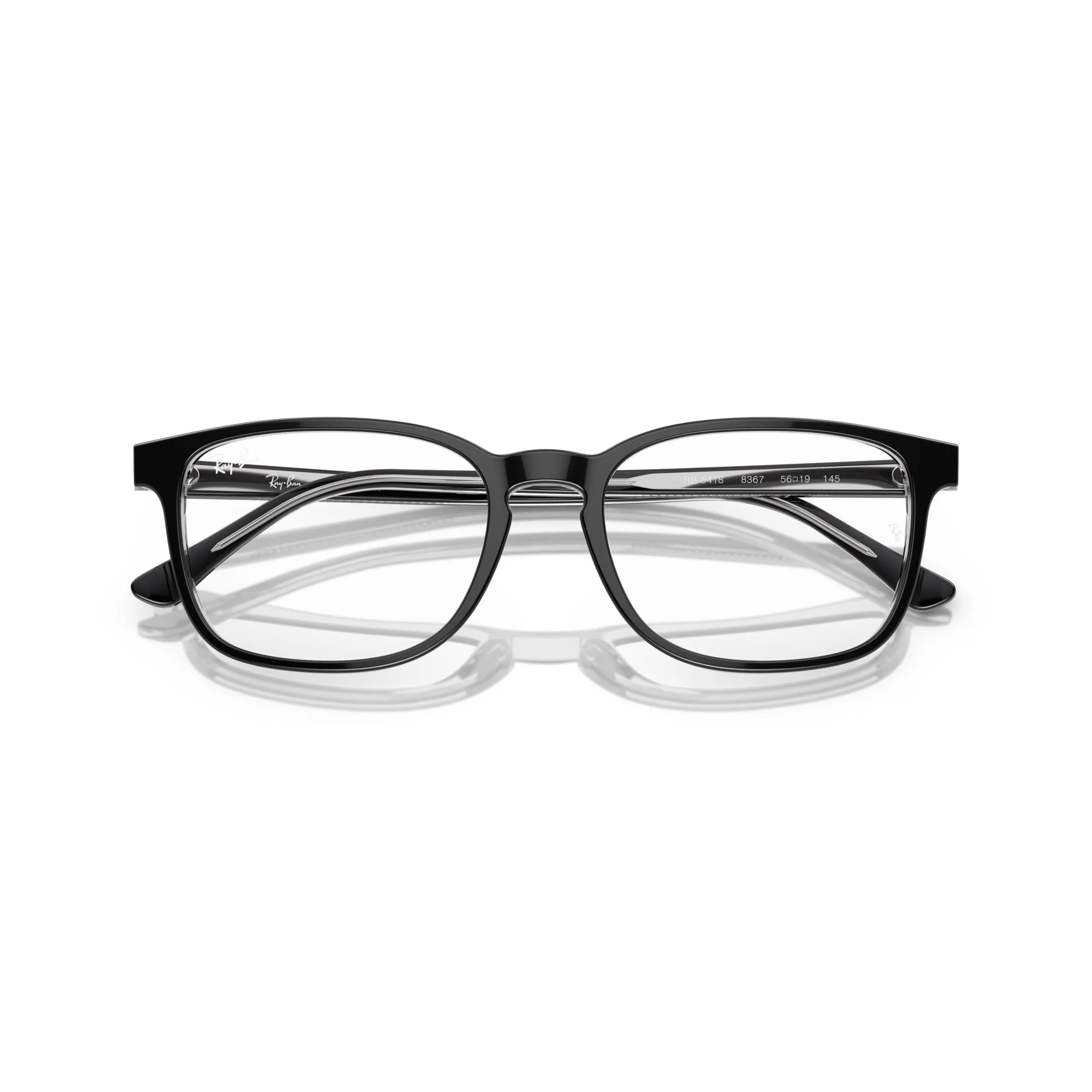   Ray-Ban RX 5418 - 8367 Grigio Scuro Su Grigio Trasparente | Occhiale Da Vista Unisex 