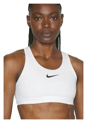 Reggiseno a sostegno alto Nike Donna Swoosh Bianco