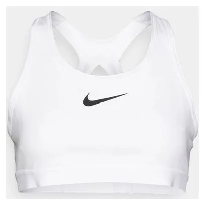 Reggiseno a sostegno alto Nike Donna Swoosh Bianco