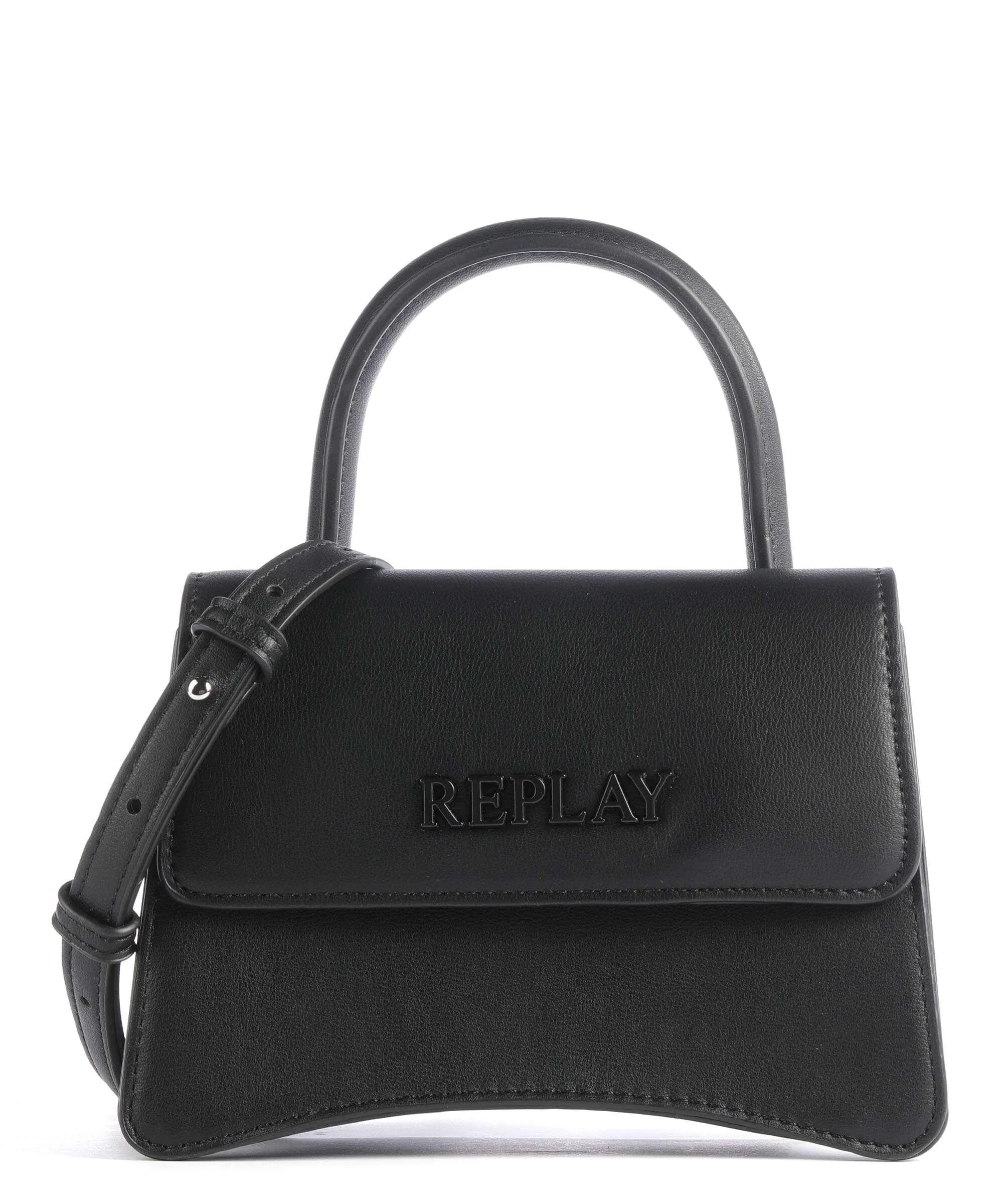  Replay Borsa a tracolla pelle sintetica nero  