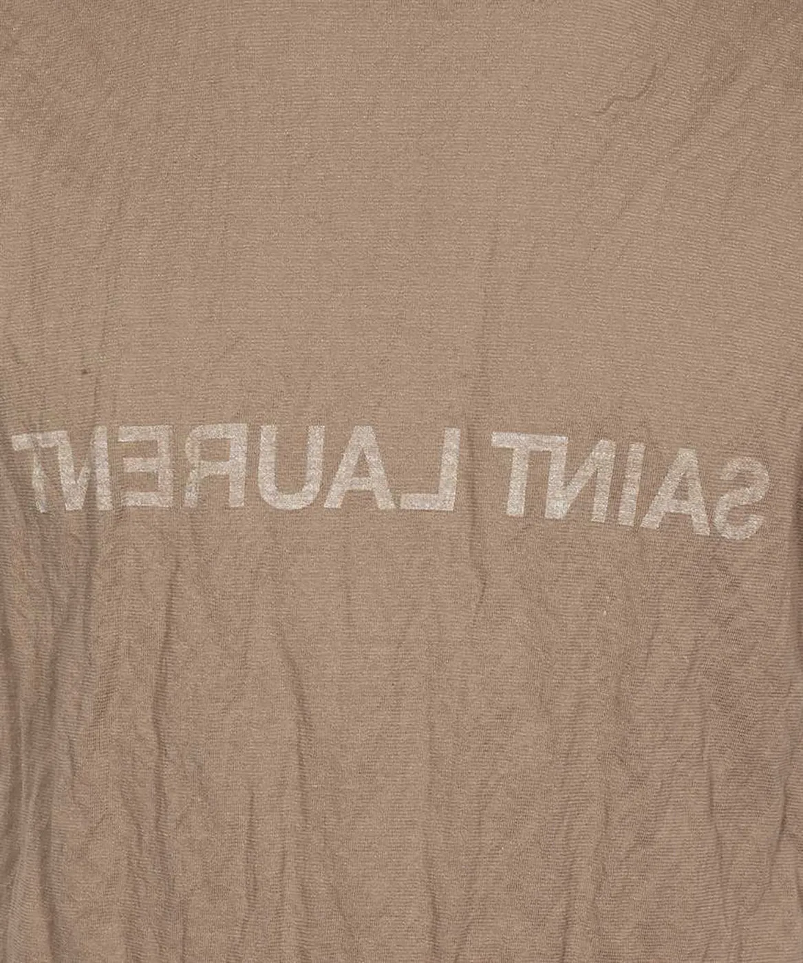 SAINT LAURENT LOGO PRINT COTTON T-SHIRT