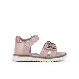 Sandali rosa con velcro glitter e farfalle da bimba
