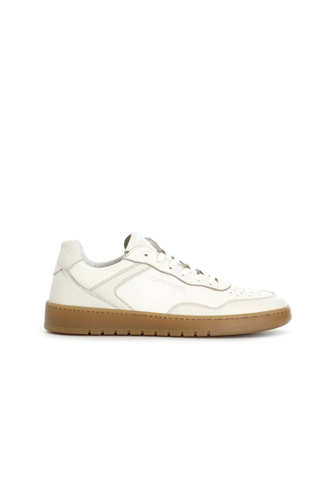 scarpa in pelle allacciata bianco