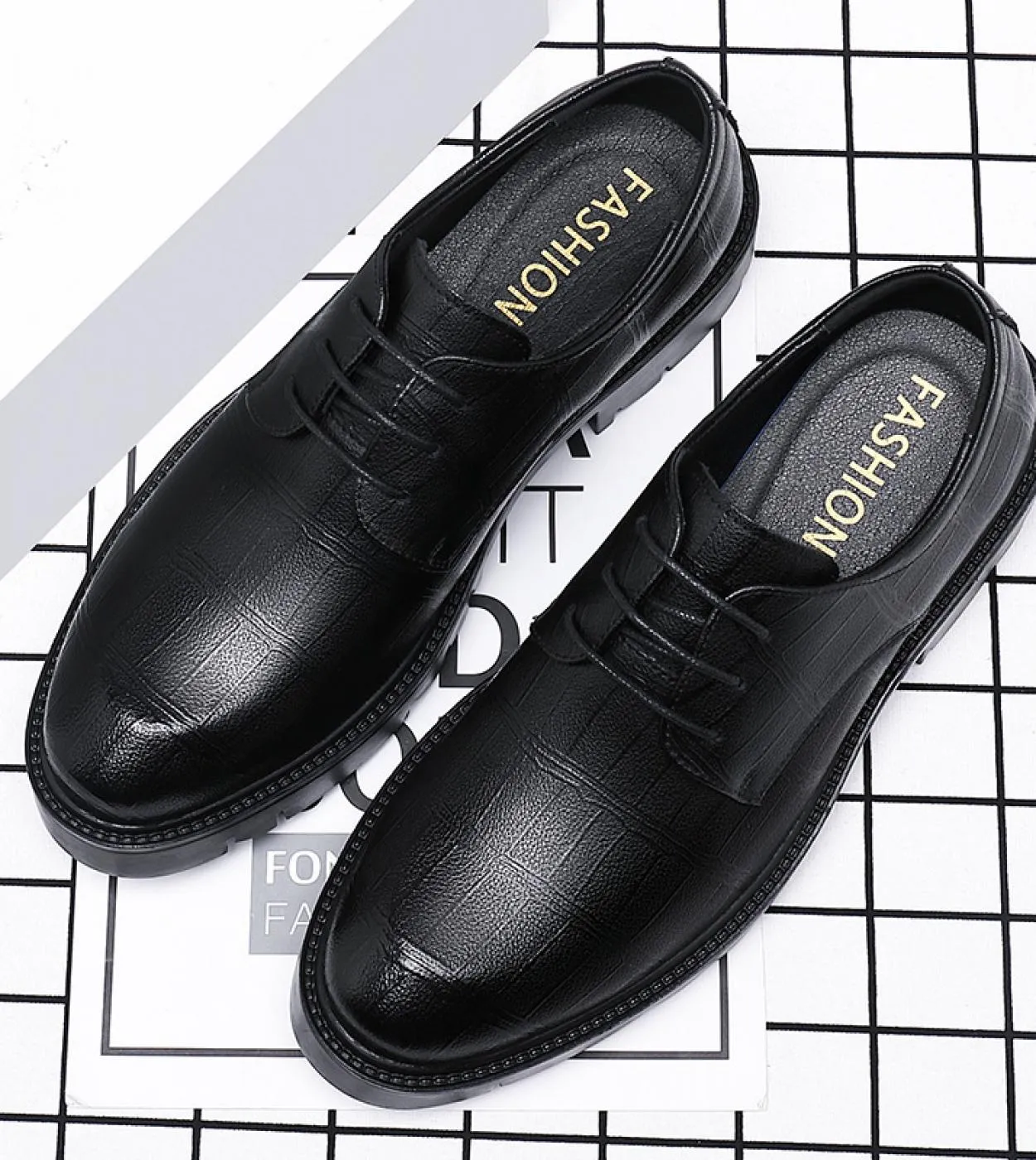 Scarpa sociale Scarpe eleganti da uomo con tacco nascosto Scarpe eleganti da uomo con rialzo in altezza