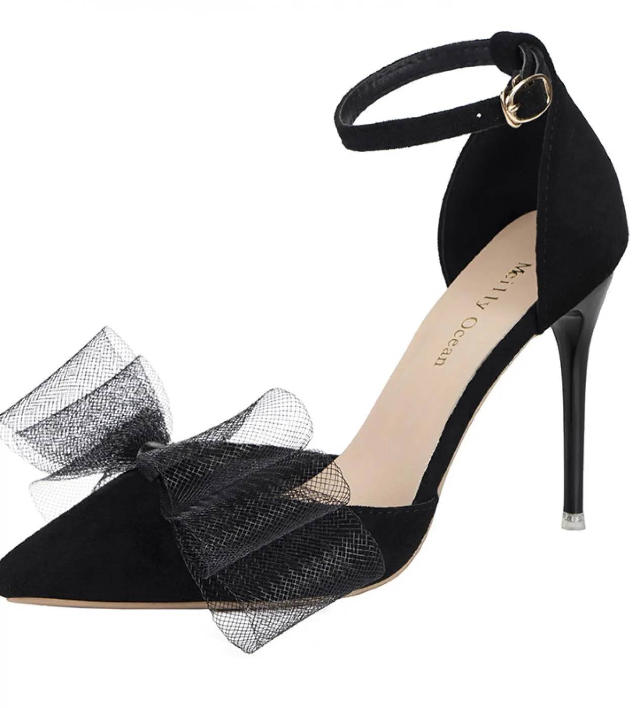 Scarpe con tacco alto da donna Scarpe con tacco a spillo a punta a bocca bassa Taglie forti 3545 Scarpe eleganti da lavoro Décol