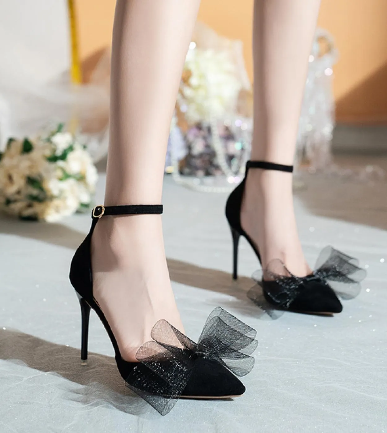 Scarpe con tacco alto da donna Scarpe con tacco a spillo a punta a bocca bassa Taglie forti 3545 Scarpe eleganti da lavoro Décol