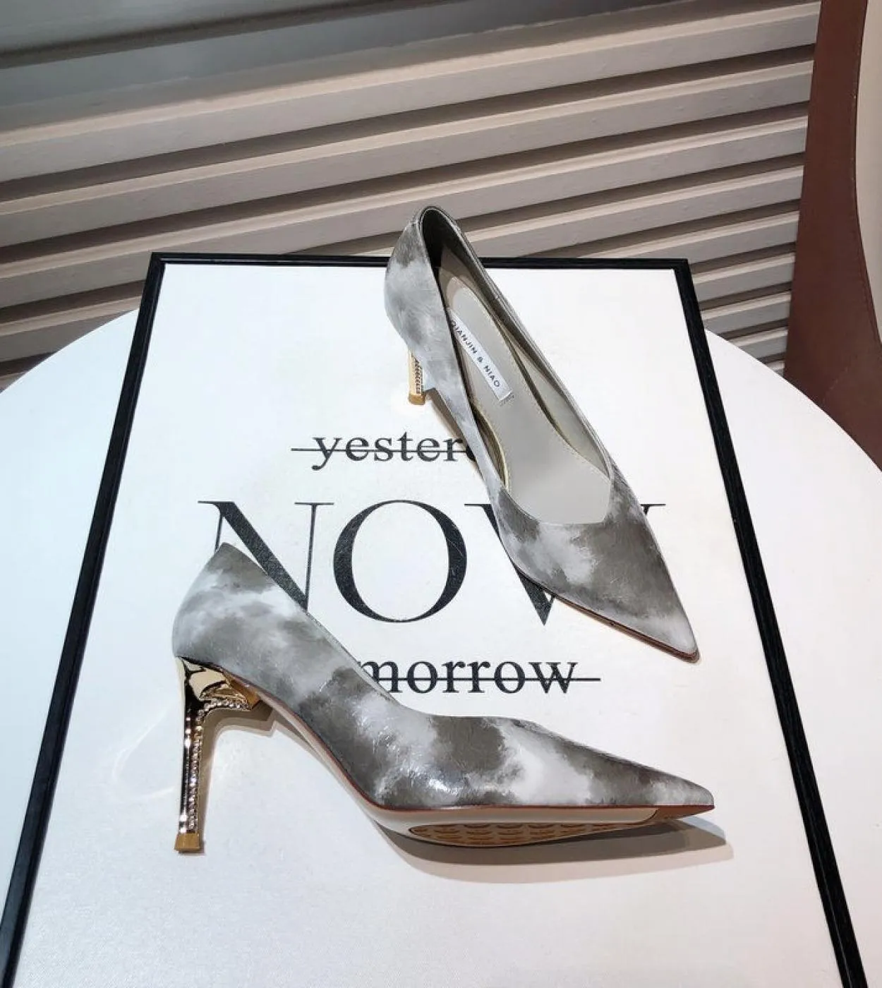 Scarpe con tacco alto Donna Scarpe a punta poco profonde Bellissimi tacchi alti floreali Décolleté con tacco a spillo 711cm Tacc