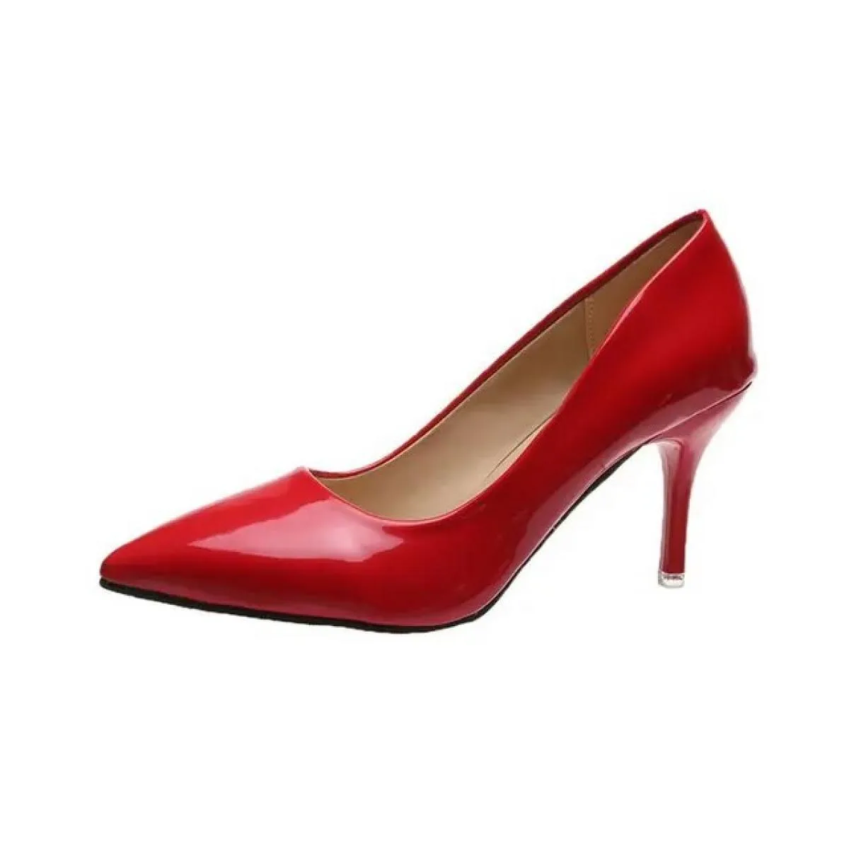 Scarpe con tacco alto Scarpe da donna Décolleté classici in pelle verniciata con testa a punta Scarpe Paltform Scarpe da donna e