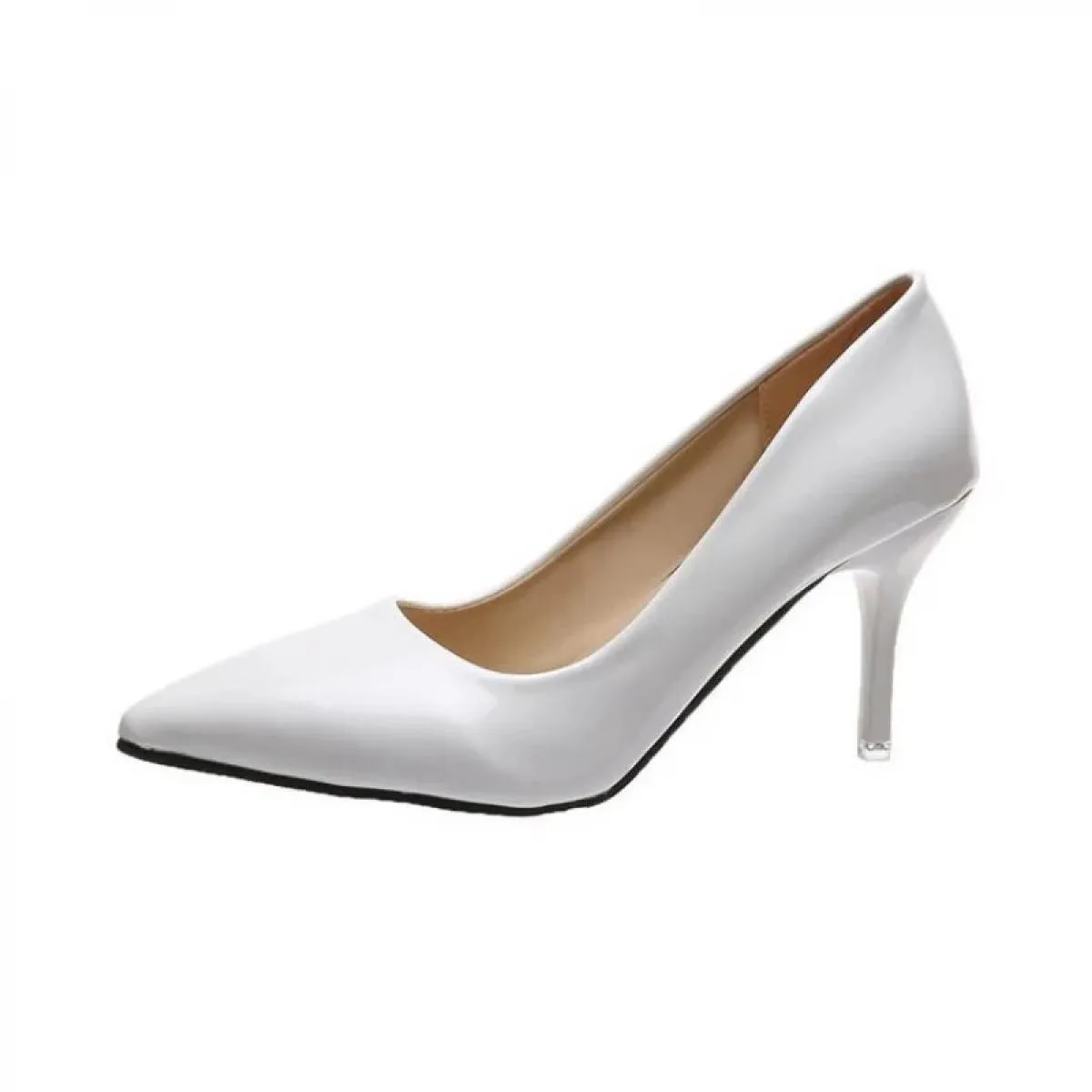 Scarpe con tacco alto Scarpe da donna Décolleté classici in pelle verniciata con testa a punta Scarpe Paltform Scarpe da donna e