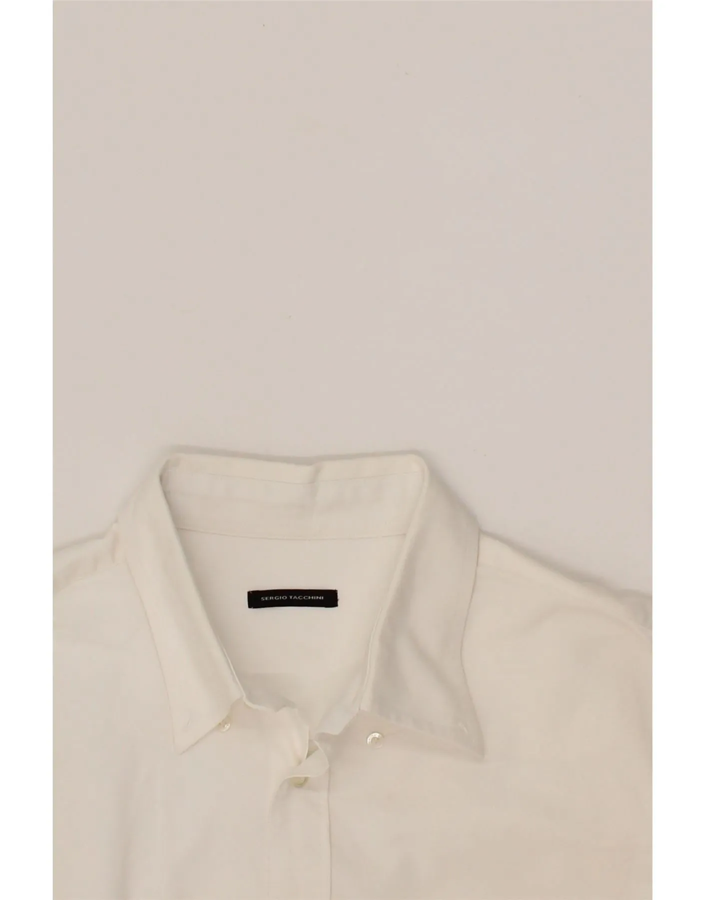 SERGIO TACCHINI Mens Shirt 2XL White Cotton