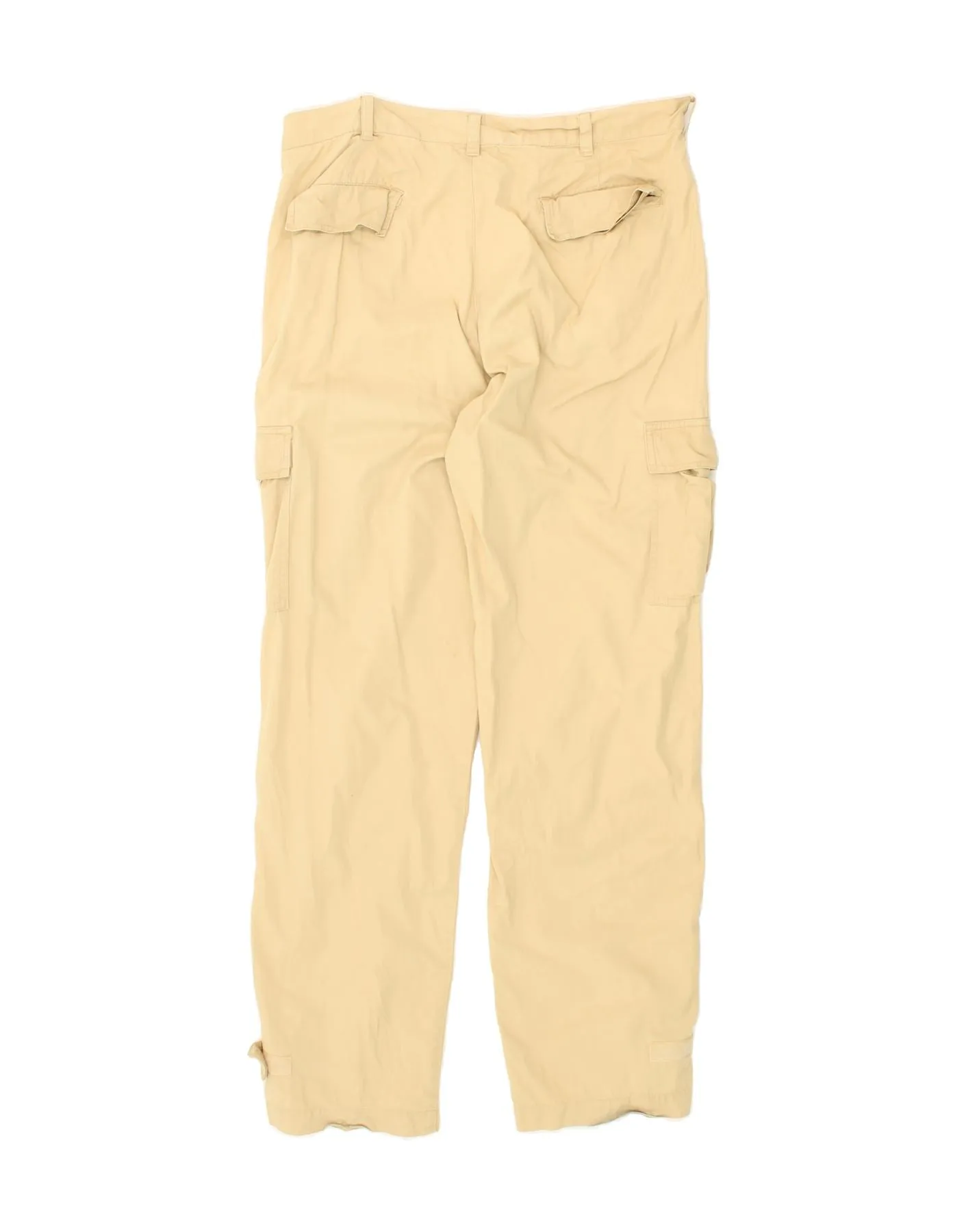 SERGIO TACCHINI Mens Straight Cargo Trousers IT 52 XL W36 L33 Yellow