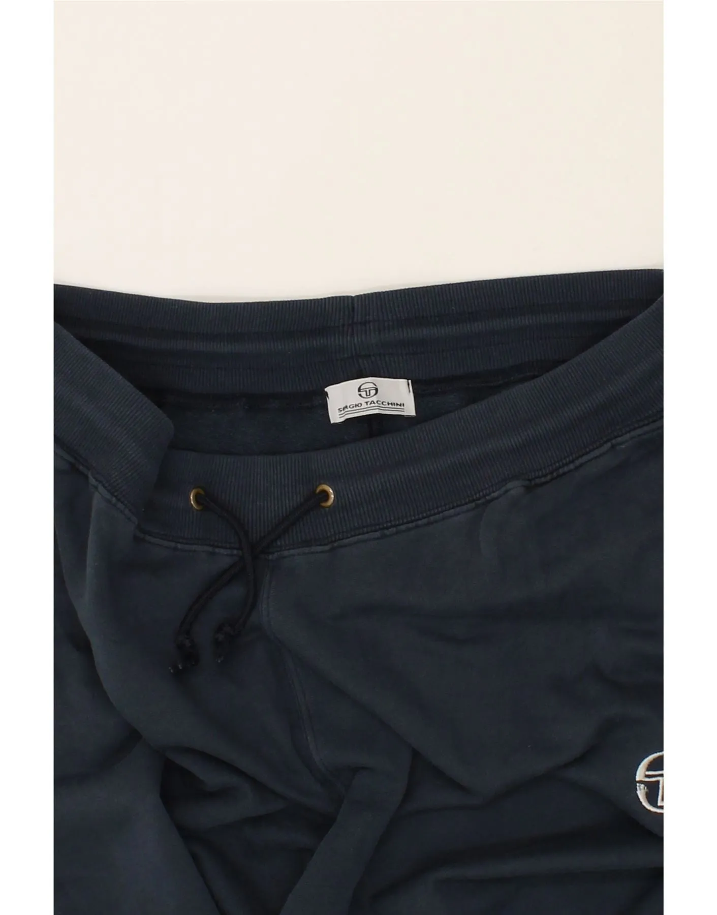 SERGIO TACCHINI Mens Tracksuit Trousers Large  Navy Blue Cotton