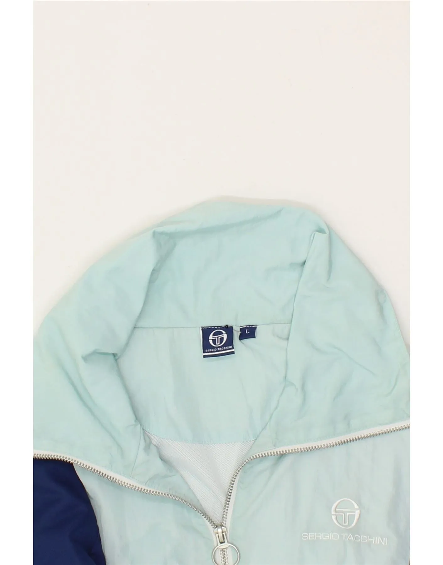 SERGIO TACCHINI Womens Tracksuit Top Jacket UK 16 Large Navy Blue