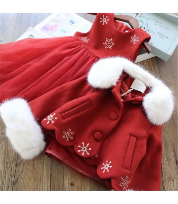 Set abitino e cappottino bimba snow princess