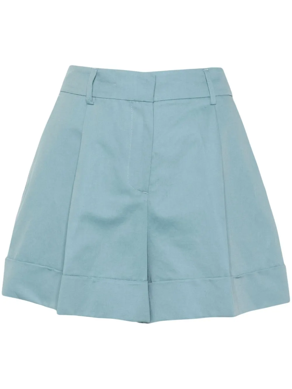 Shorts con pieghe in blu di PT01 - donna