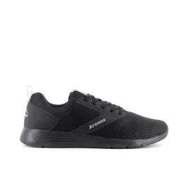Sneakers running da uomo nere in tessuto