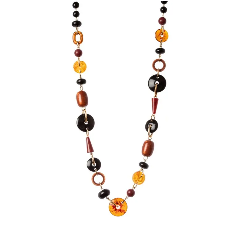 Sodini Collana Lunga Mirò - Cognac