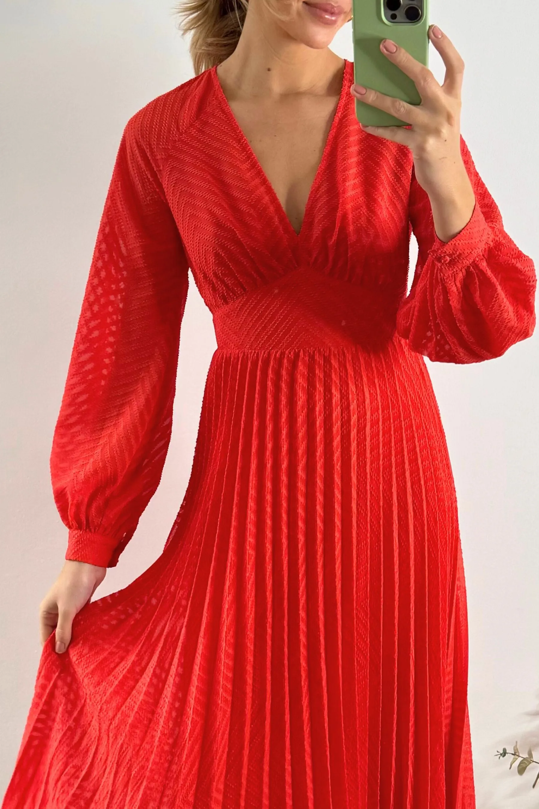 Style Cheat Dannica - A pieghe - Abito maxi con maniche a palloncino