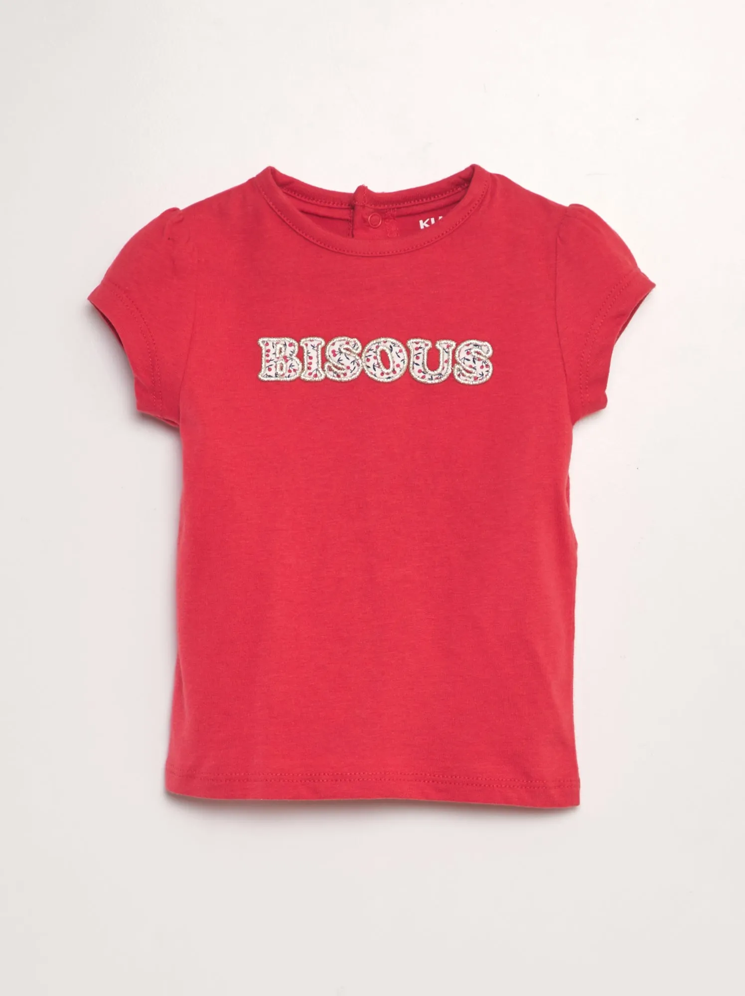 T-shirt a maniche corte stampata - ROSSO