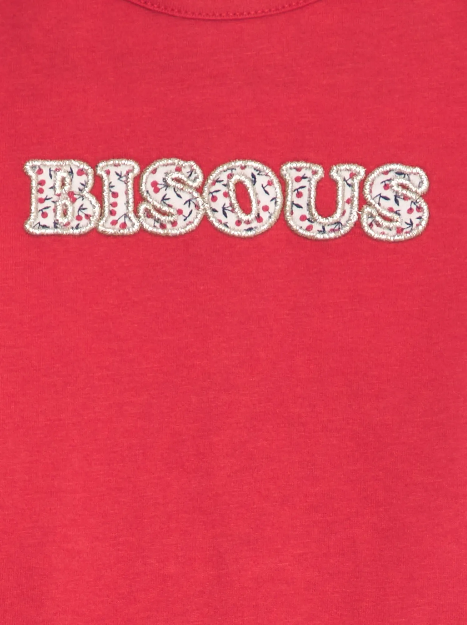 T-shirt a maniche corte stampata - ROSSO