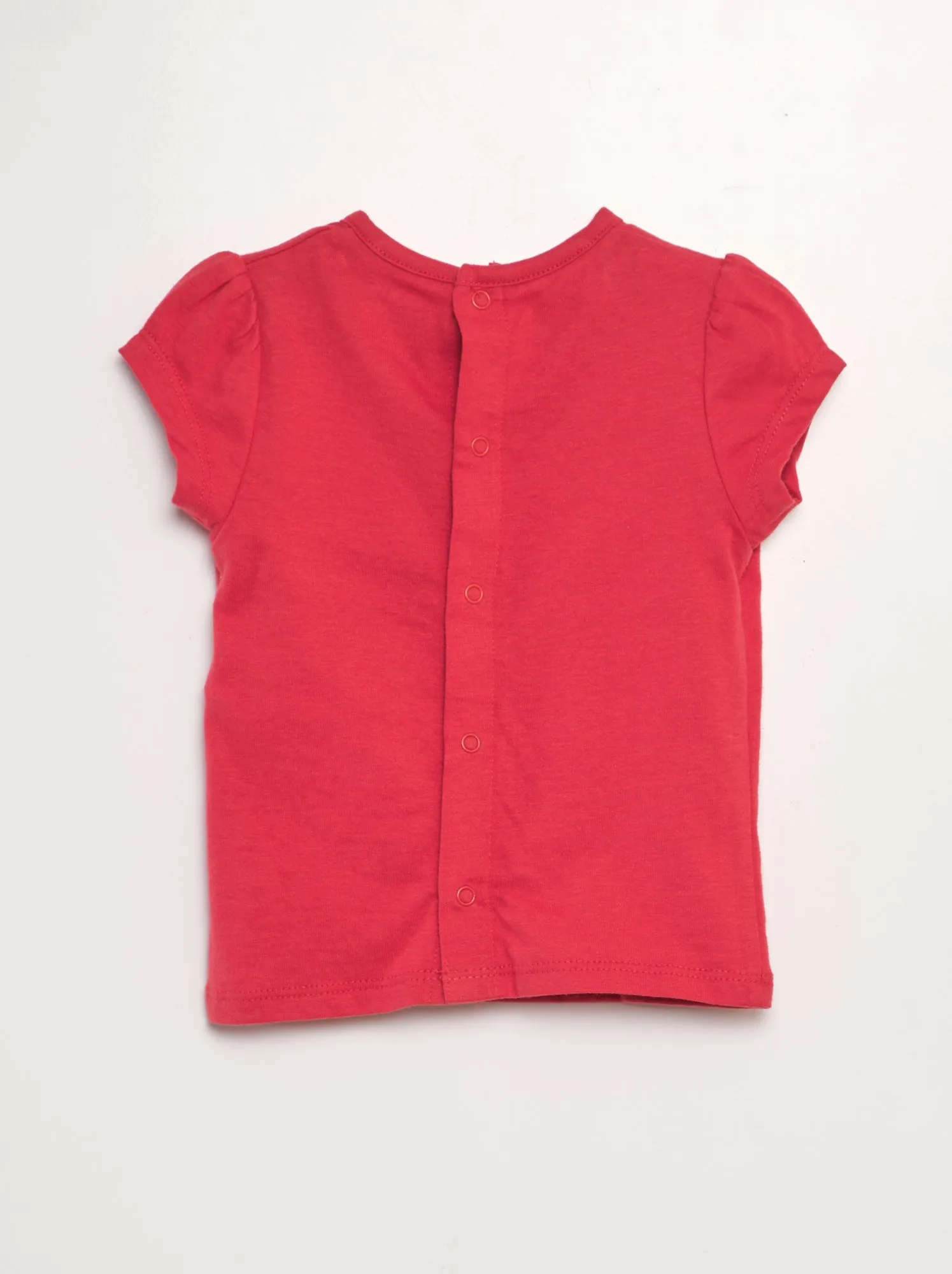 T-shirt a maniche corte stampata - ROSSO