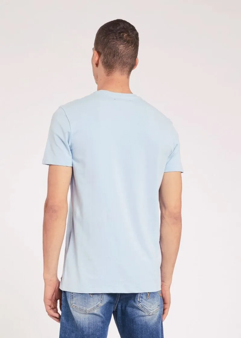 T-shirt con stampa tropicale