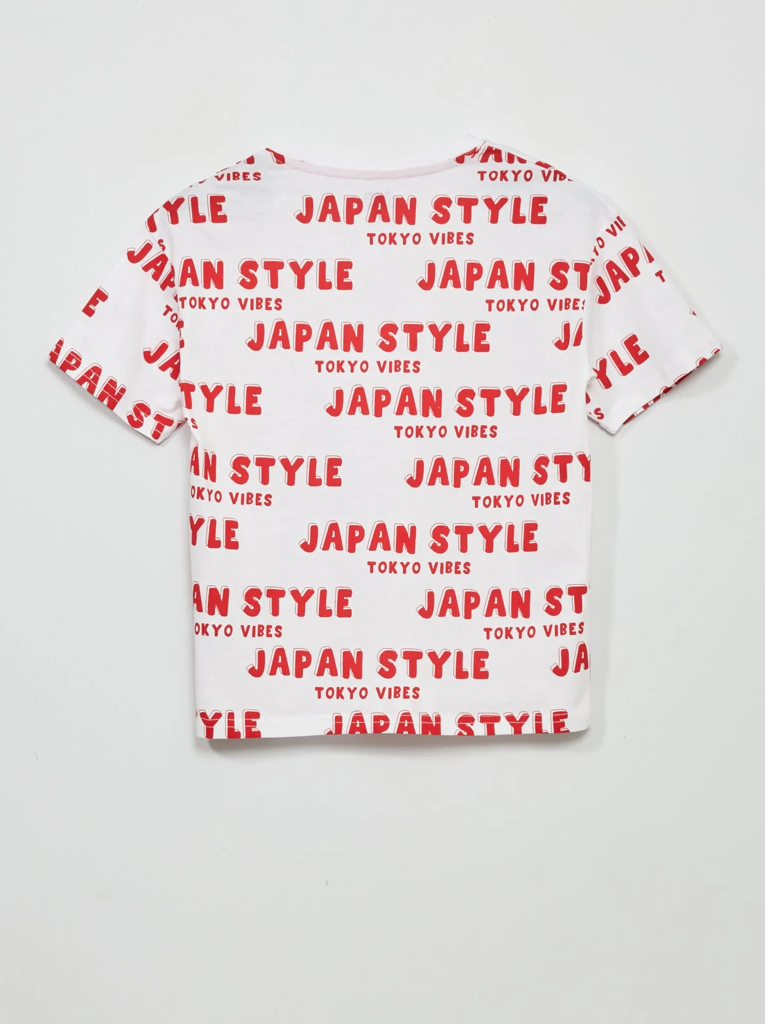 T-shirt con stampa 'Giappone' - BIANCO