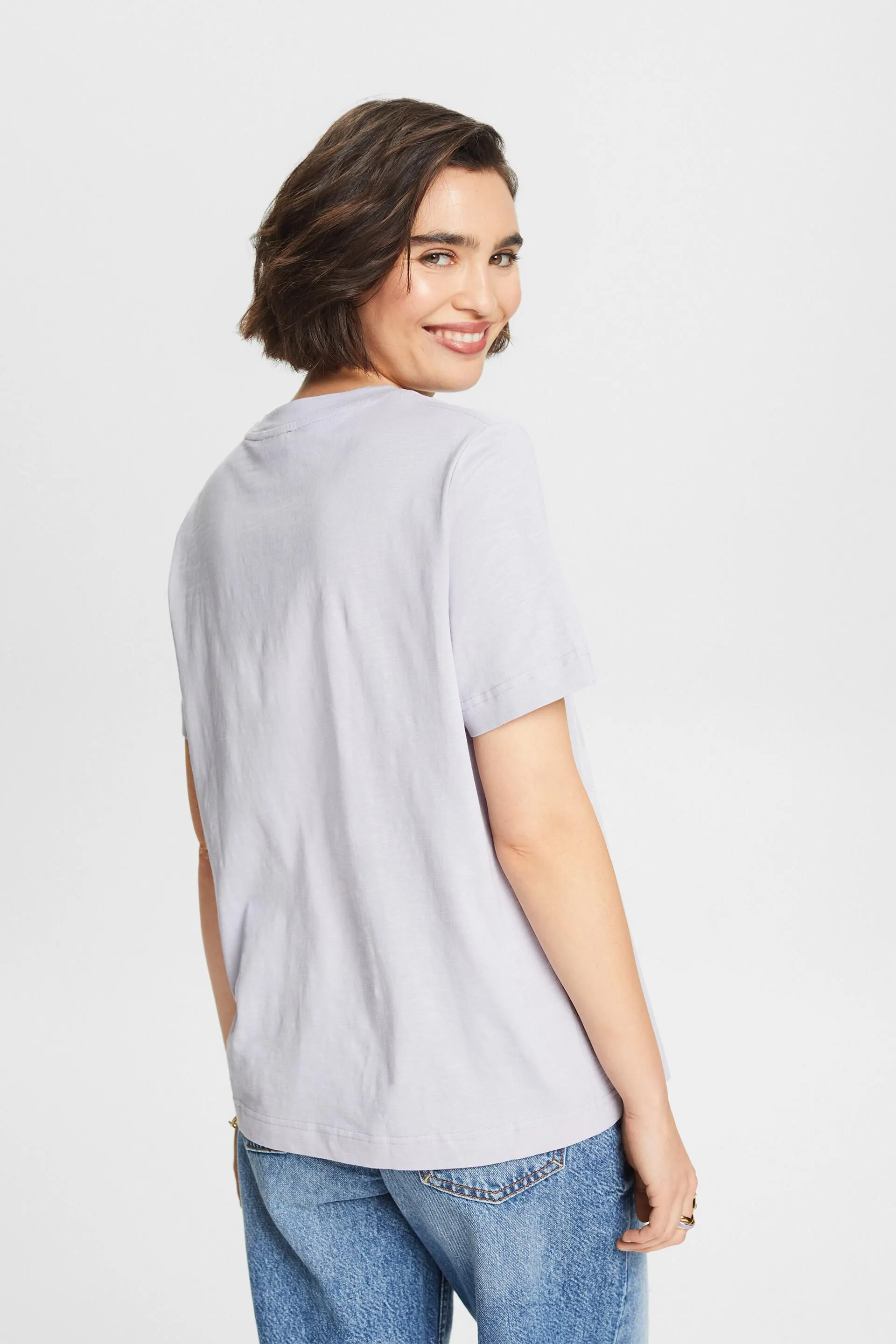 T-shirt fiammata stampata