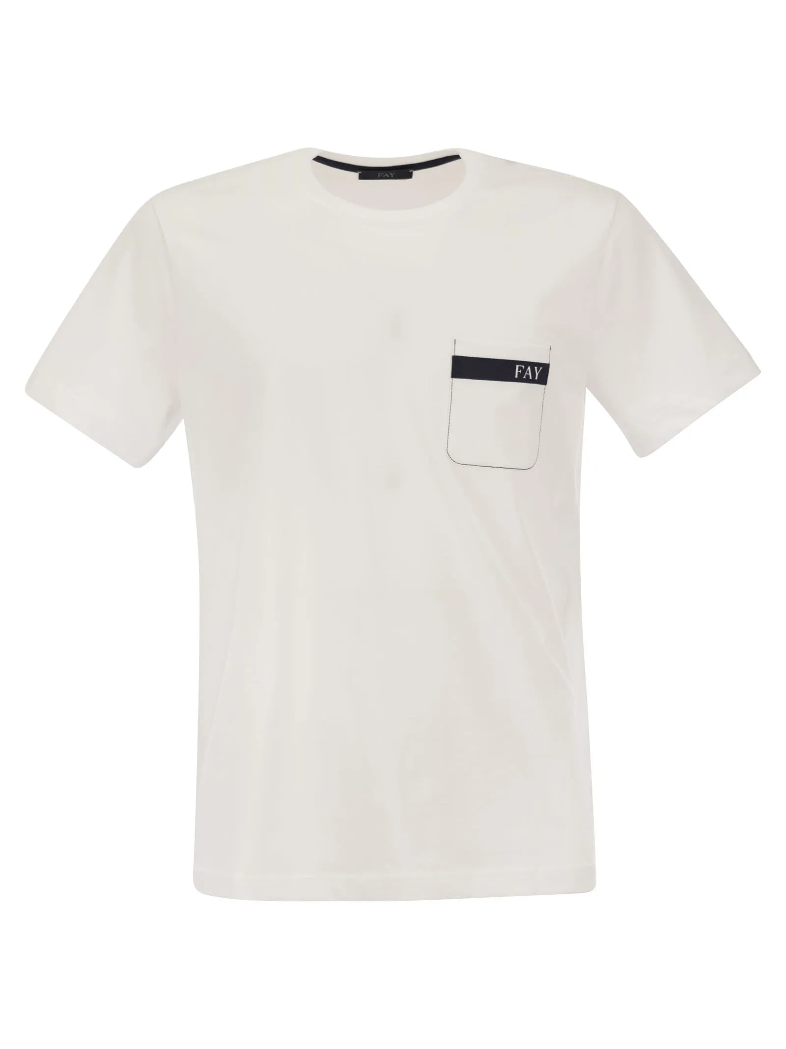 T-shirt in cotone con taschino
