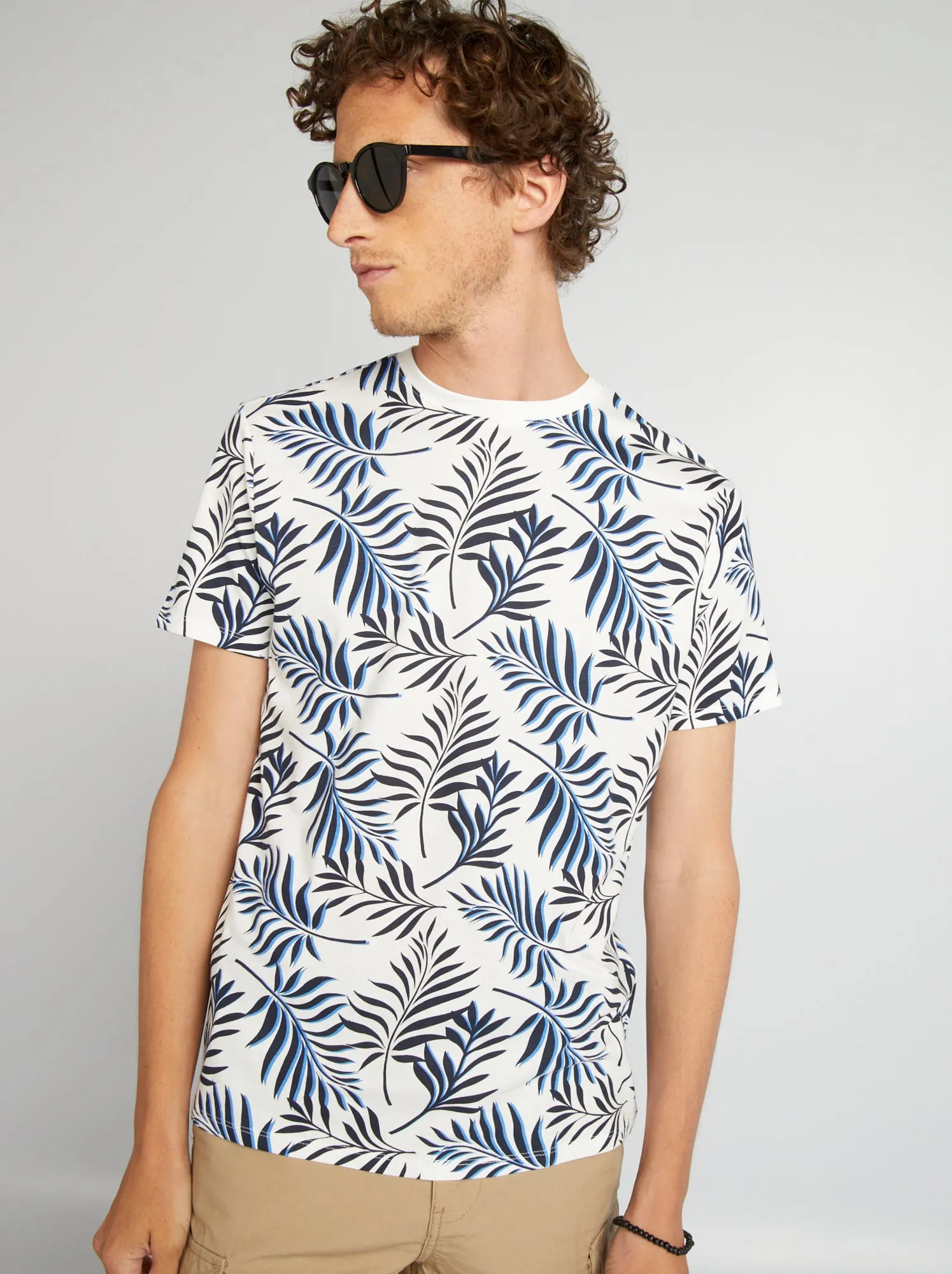 T-shirt stampata a maniche corte - BIANCO