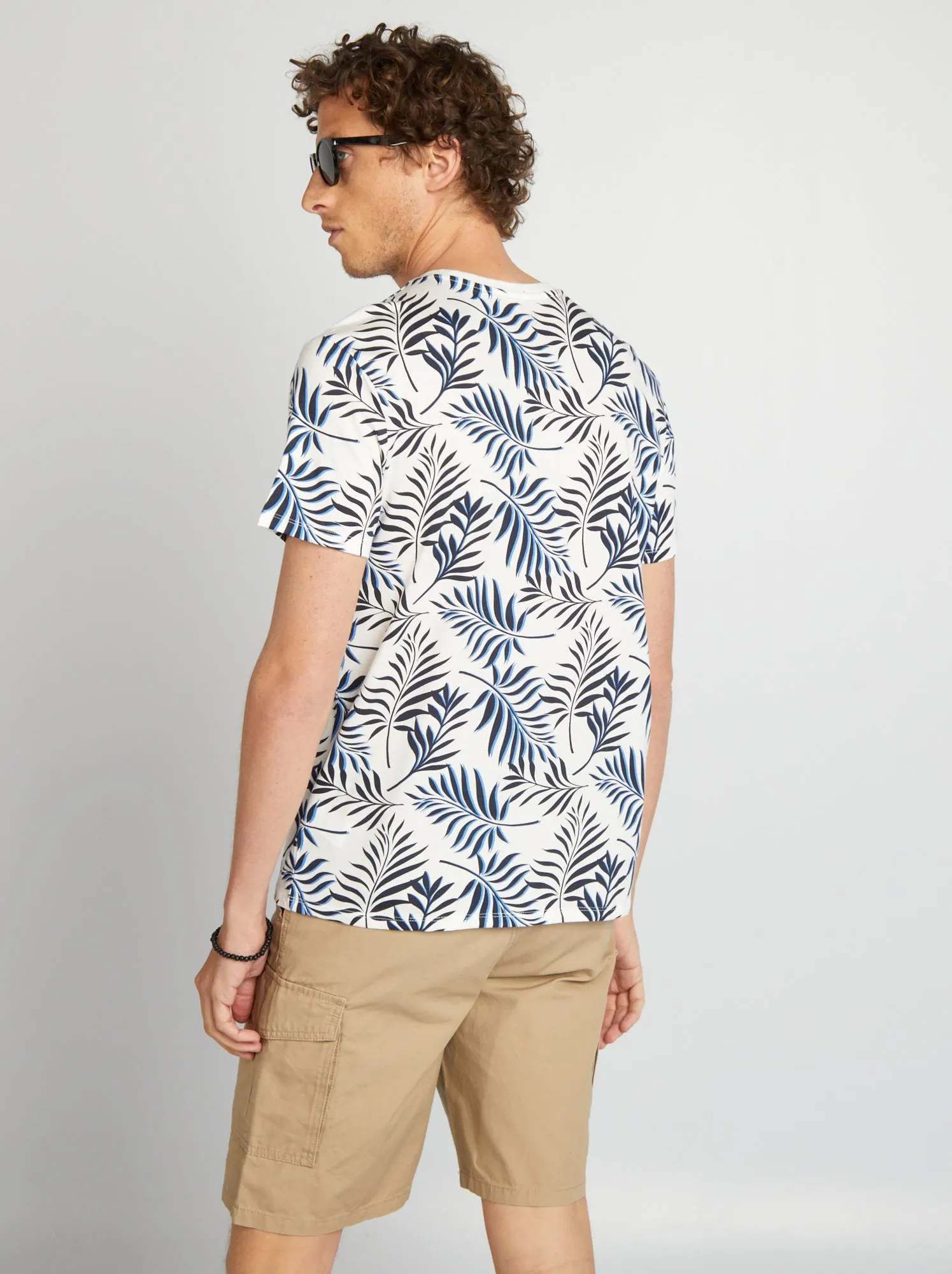 T-shirt stampata a maniche corte - BIANCO