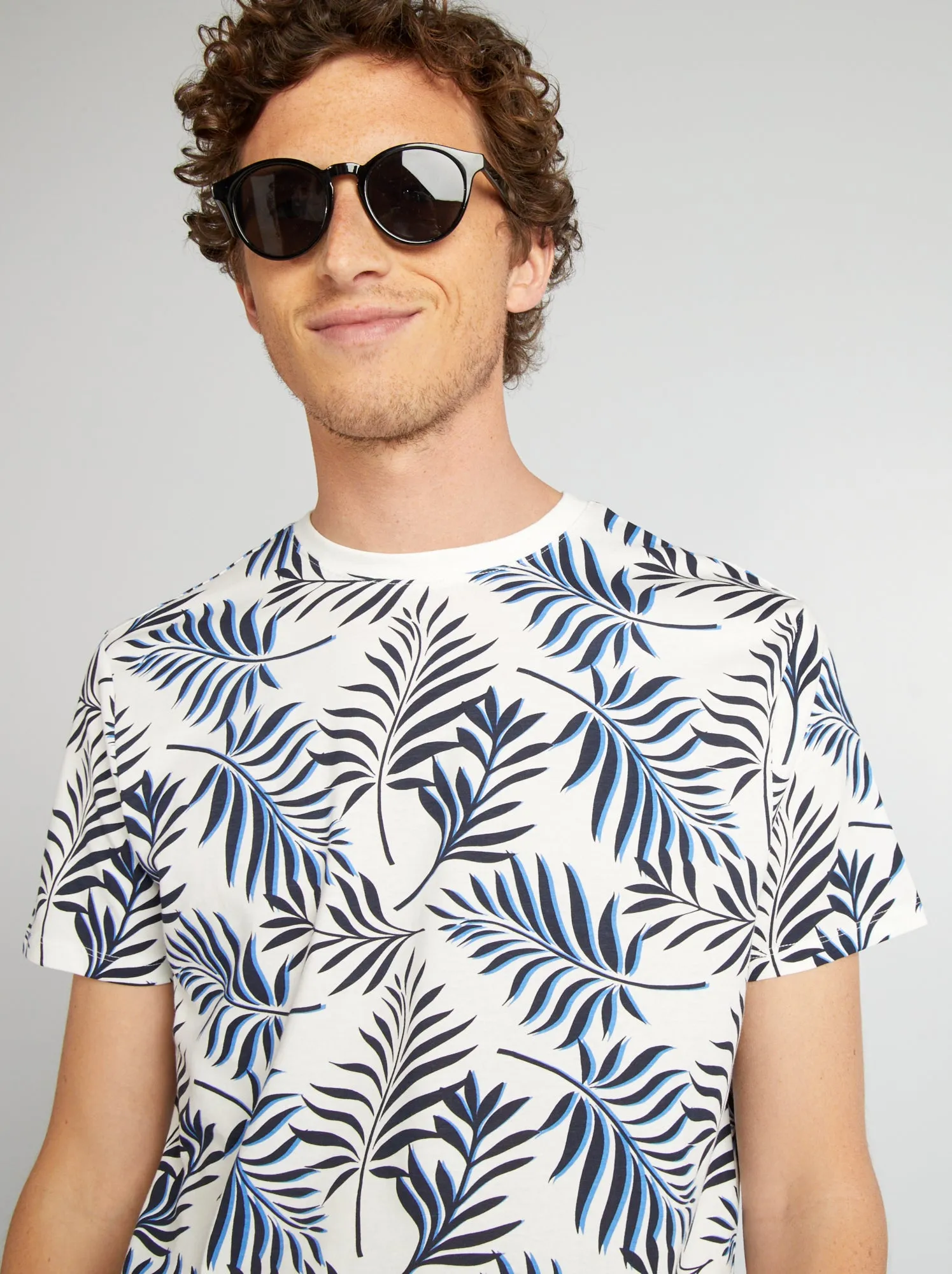T-shirt stampata a maniche corte - BIANCO