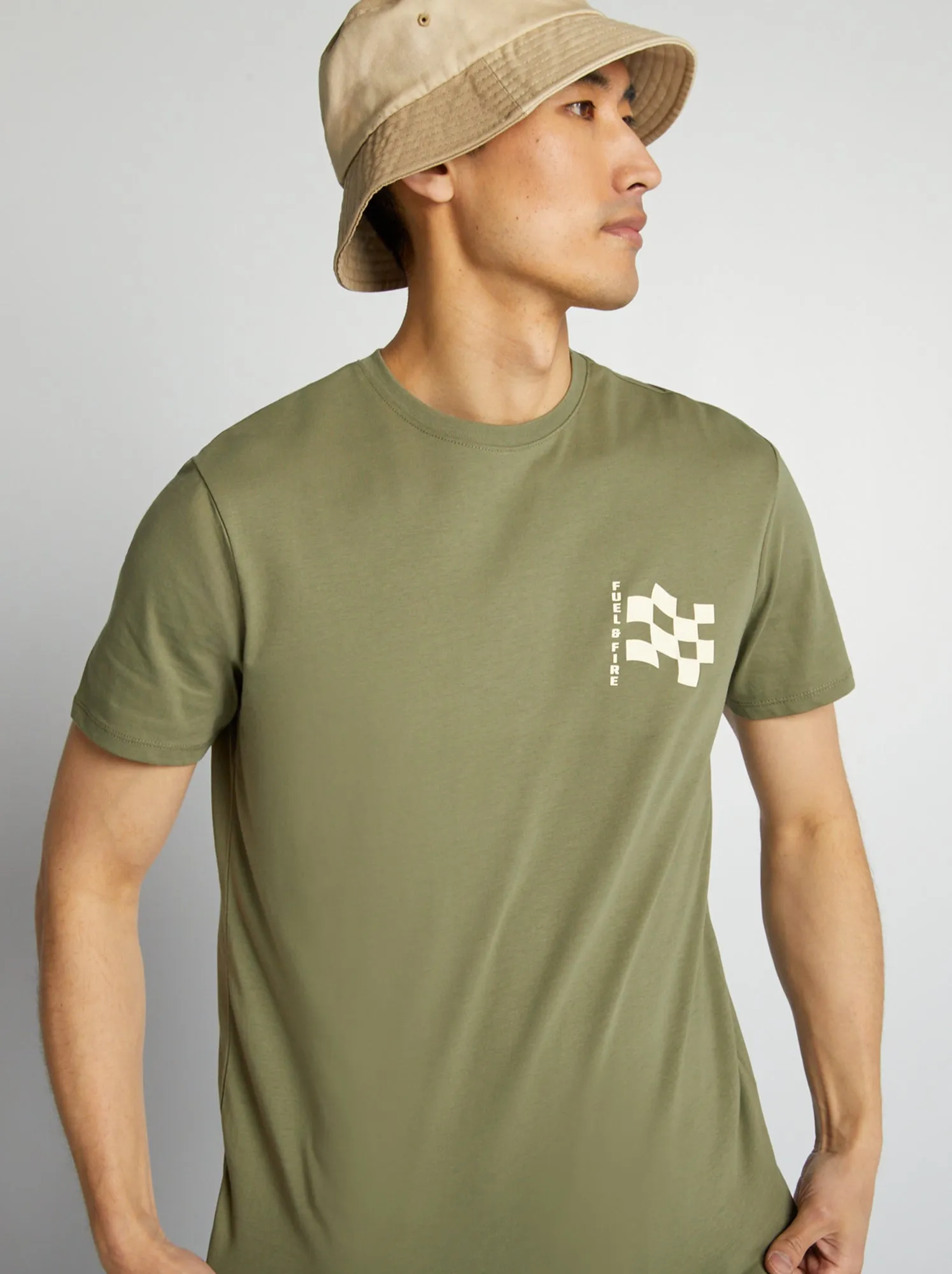 T-shirt stampata - KAKI