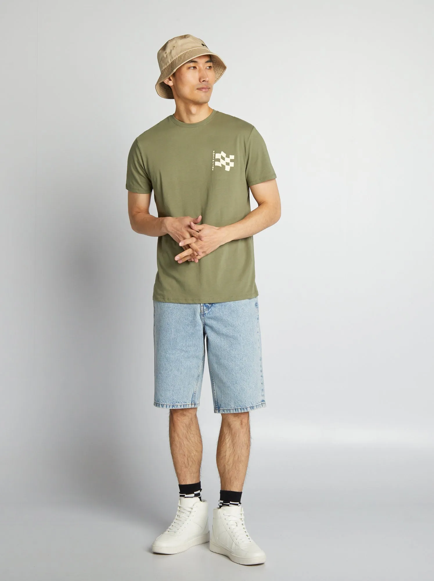 T-shirt stampata - KAKI