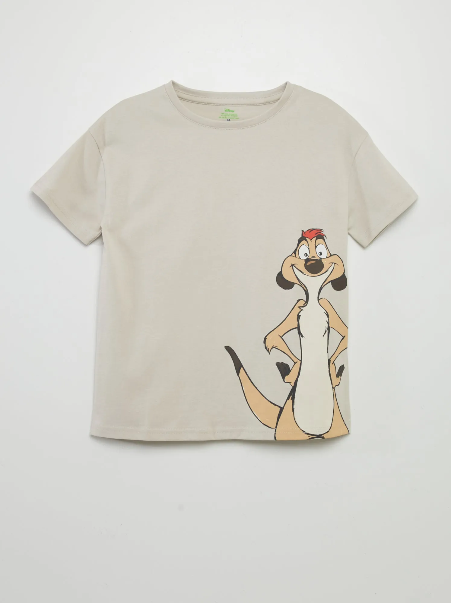 T-shirt stampata 'Tim' - BEIGE
