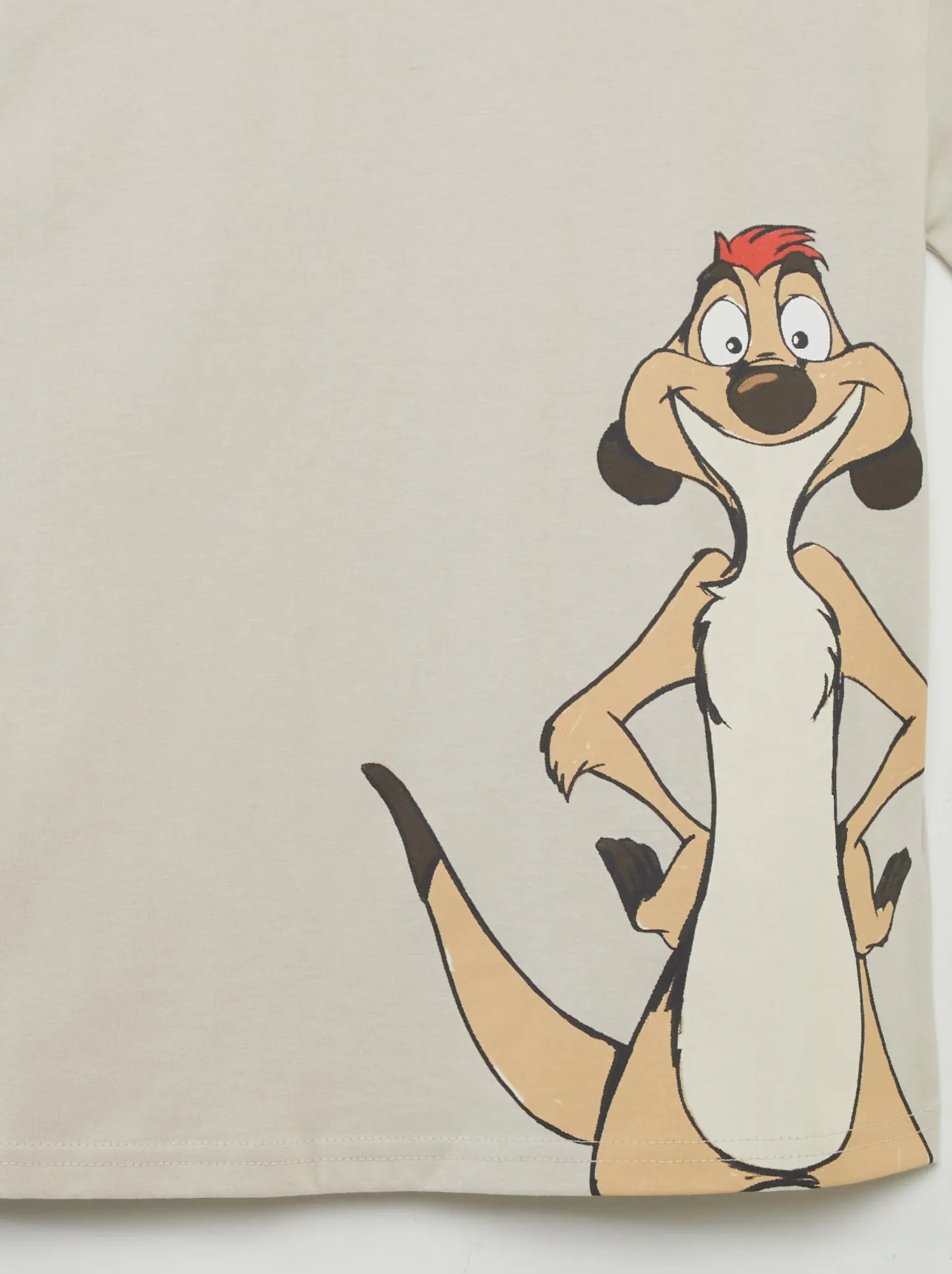 T-shirt stampata 'Tim' - BEIGE