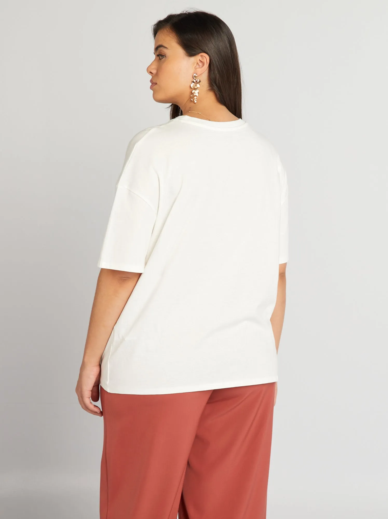 T-shirt 'famiglia' a maniche corte - BIANCO