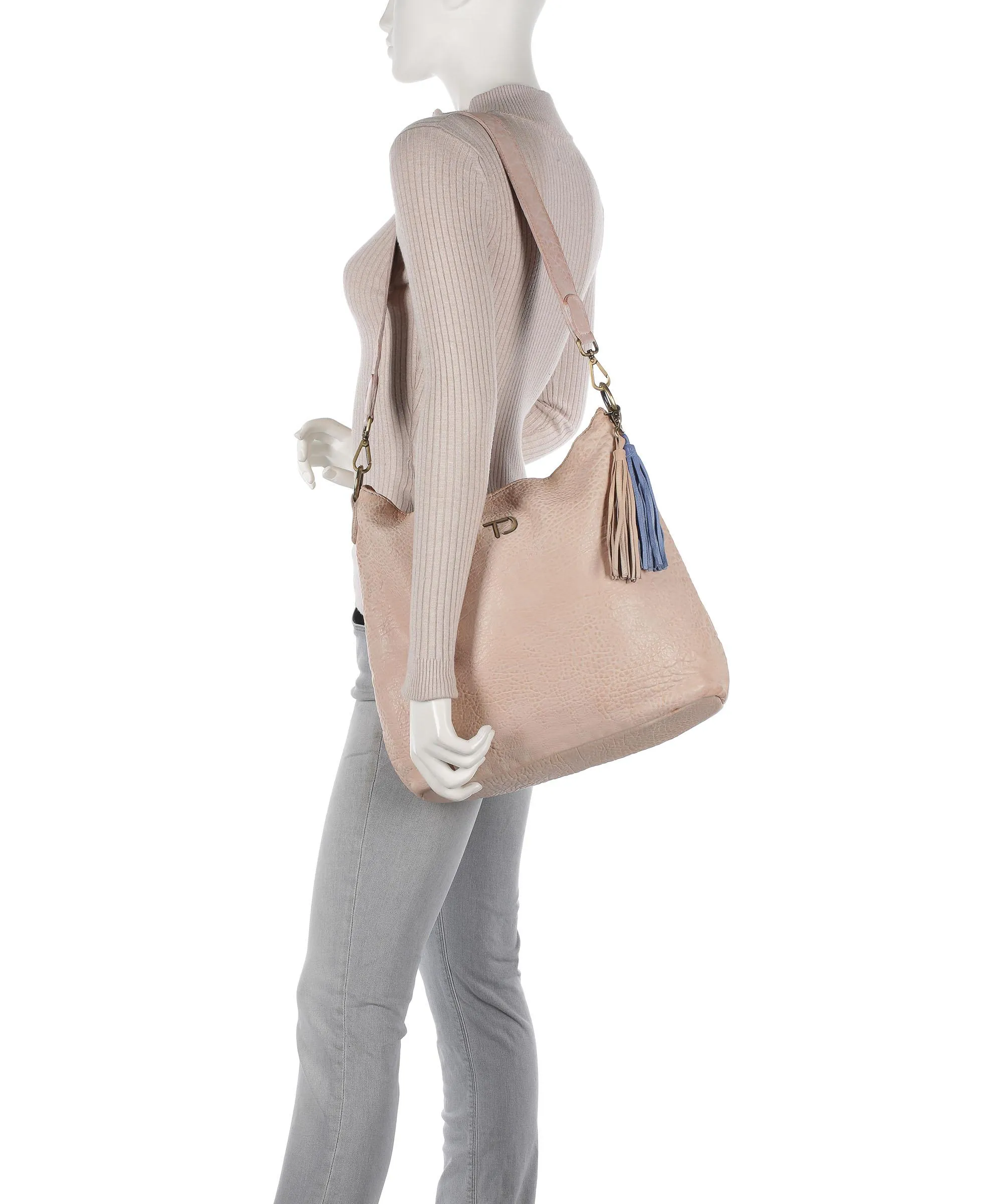  Taschendieb Wien Walfischgasse 3 Borsa hobo pelle di pecora sabbia  