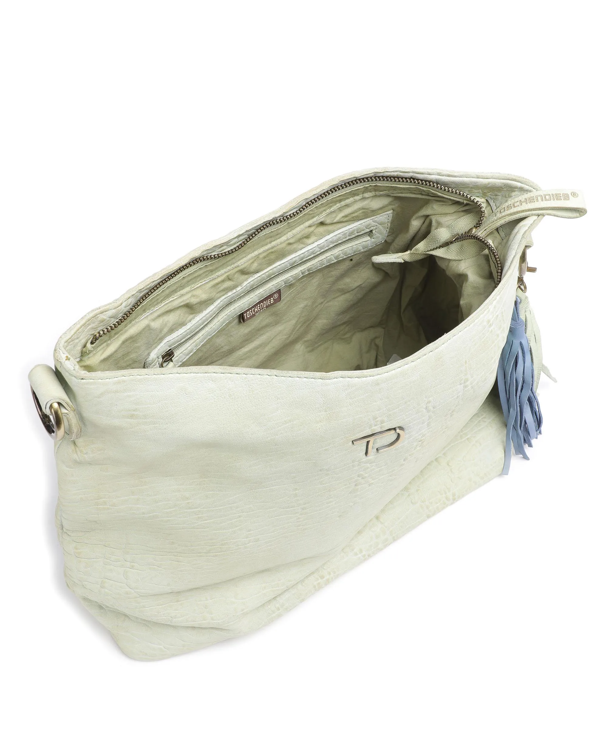  Taschendieb Wien Walfischgasse 3 Borsa hobo pelle di pecora verde menta  